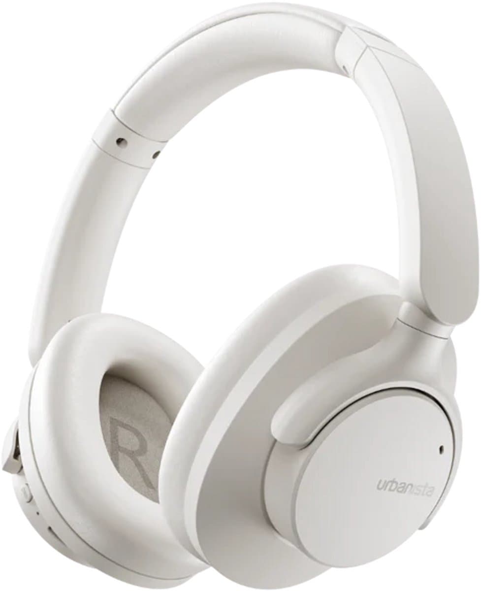 Urbanista Draadloze Koptelefoon ANC – Bluetooth Noise Cancelling Hoofdtelefoon – 40U Batterij – Ambient Sound Mode – Over Ear Wireless Headphones – Microfoon – iOS Android – Reiskoptelefoon – Muziek Gaming Thuis Werk – Cream — afbeelding 1