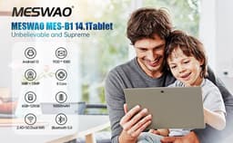 MESWAO B1 Tablet - 14,1 inch 1920*1080 IPS-scherm - MTK6769 8 Cores - 6 GB RAM 128 GB ROM - Android 13 - 13MP + 5MP camera - 10000 mAh batterij - Gouden — thumbnail 9