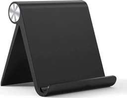 2-pack tabletstandaards Geschikt voor thuis- en kantoorgebruik, kunnen ook worden gebruikt als telefoonstandaards, Geschikt voor tablets tot 10,5 inch (zwart). — thumbnail 1