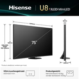 Hisense 75U8Q - 75 inch - 4K MiniLED - 2025 — thumbnail 10