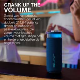 JLab Go Bluetooth Speaker Draadloos - Draagbare Muziekbox - 16 uur Batterijduur - 10 Watt - Bass Boost - IPX6 Waterproof - Multipairing - Instelbare Party Lights - App Equalizer - Blauw — thumbnail 9
