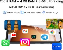 Blackview WAVE 9C Smartphone - 4G Dual SIM - 12 RAM 128GB ROM - Octa Core - 6.56 inch - Android 15 - 32GB TF kaart - Ringhouder Telefoonhoesje - Blauw — thumbnail 16