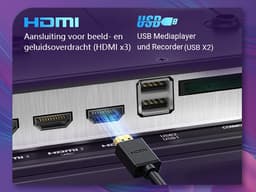 TuTu Vidaa TV - LED HD - 32 inch/82 cm - Frameless Design - Tripple Tuner DVB-T/T2/S/S2/C - HDMI x3, USB x2, CI+ - Streaming apps - In Eindhoven geassembleerd - TUV32HQ1B — thumbnail 5