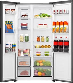 Hisense RS3P558NEFD - Amerikaanse koelkast - No-Frost - 178 cm hoog - 544 liter - Energielabel D - Invriesvermogen 12 kg/24u - Geluidsniveau 37 dB - LED Display - SuperCool - FastFreeze - Deuralarm - Inverter Compressor - Multi Airflow — thumbnail 6