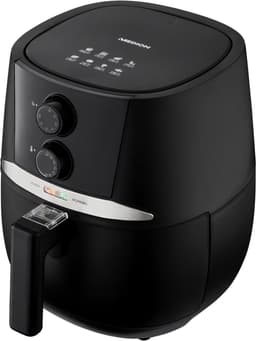 MEDION E20 L Airfryer (heteluchtfriteuse, 3,2 liter frituurmand, ca. 1400 watt, eenvoudige bediening, olievrij frituren, 30 min timer, oververhittingsbescherming, MD10711) zwart — thumbnail 2