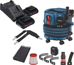 Bosch GAS 18V-12 MC Professionele snoerloze stofzuiger BITURBO Brushless + 2x ProCore accu 4.0 Ah + lader + accessoires — thumbnail 1
