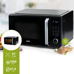 DOMO DO23101 Microgolfoven solo - 31 L - 1000 W — thumbnail 2