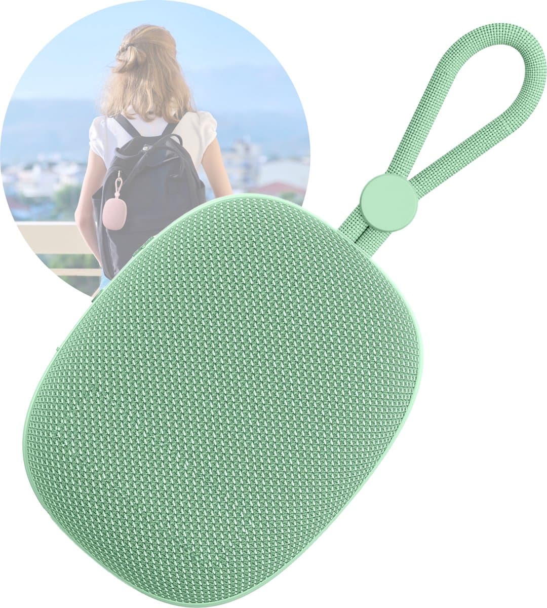 Draadloze Bluetooth Mini Speaker - Go Series - Groen - Kleine Speakers Draadloos — afbeelding 1