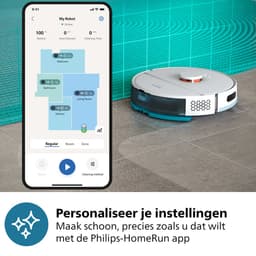 Philips HomeRun 2000 Series XU2000/20 - Robotstofzuiger met dweilfunctie - Wit — thumbnail 9