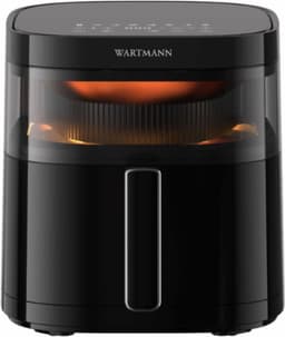 Wartmann Airfryer - PFAS Vrije 5,7 Liter Heteluchtfriteuse - Vaatwasserbestendig - Keramische Coating - Tiptoets Bediening - 270° Kijkvenster - WM-2312 AF — thumbnail 1