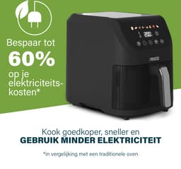 Princess Airfryer XL 182240 - Heteluchtfriteuse - BPA vrij - 5.5 liter - Kijkvenster - Touchscreen - 8 Programma's - Slank Ontwerp - 1500W - Inclusief Grillrek - Zwart - venster — thumbnail 11