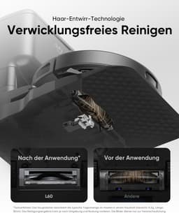 eufy Clean L60 Robotstofzuiger met Zelflegende Station - Robot Vacuum Cleaner - 5000Pa Zuigkracht, iPath Laser Navigatie — thumbnail 4