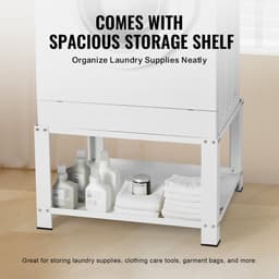 Wasmachine Sokkel, 71 X 71 X 41 Cm - Tot 299 Kg Draagvermogen - Stalen Constructie - Universele Pasvorm — thumbnail 4