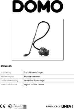 DOMO Stofzakloze stofzuiger - 2 L - 700 W - grijs/blauw — thumbnail 3