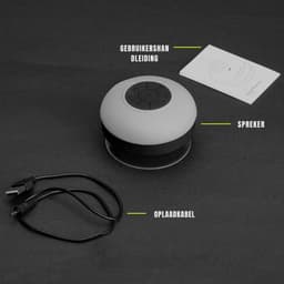 MMP ® Douche Radio - Radio - Douche Speaker - Wit -4cm x 4cm x 3cm — thumbnail 6