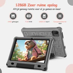 Olvy Kindertablet PRO - 6000 mAh - Vanaf 3 Jaar - 128GB - 4GB+4GB RAM - Ouder Control App - 10 Inch - Tablet - Tablet Kinderen & Volwassenen - Stevige Beschermhoes - 100% Kidsproof — thumbnail 13