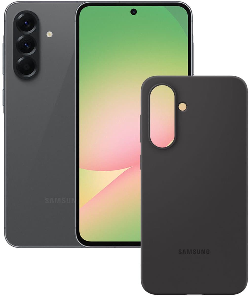 Samsung Galaxy A56 5G - 128GB - Awesome Graphite + Silicone Case Black — afbeelding 1