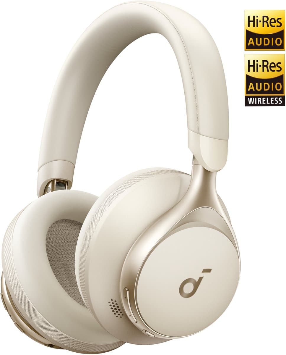 soundcore Space One by Anker - Draadloze Over-ear Koptelefoon - Headphones - Active Noise Cancelling, Multipoint Connection, 55 uur accuduur, Bluetooth 5.3, LDAC, Hi-Res Certified — afbeelding 1