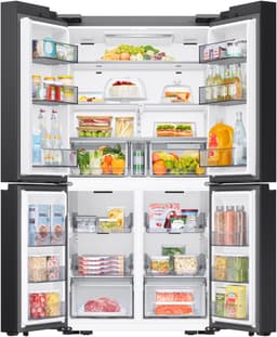 Samsung Series 8 RM70F67RDR, Vrijstaand, Frans deur, Roestvrijstaal, 4 deur(en), Real Stainless, R600a — thumbnail 9