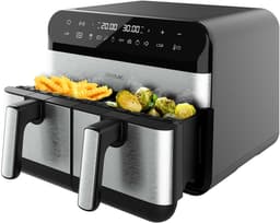 Cecotec Dubbele Airfryer XXL - 9 Liter - 8 Automatische Programma's - Krachtig 2800w Vermogen - Touchscreen - Sync Functie — thumbnail 1