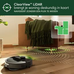 iRobot Roomba® Plus 505 Combo Robot + Autowash™ Dock - Robotstofzuiger met Dweilfunctie - Zwart - N1850 — thumbnail 12