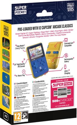 Capcom - Super Pocket Gaming Handheld - 12 Ingebouwde Games - USB C - Compatibel met Evercade cartridges — thumbnail 15