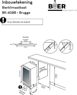 Bierkoelkast Brugge - glazen deur met RVS rand - 320 flessen - Koelkast horeca - Bier koelkast voor Thuis - Flessenkoelkast- Drank koelkast - Bierkast — thumbnail 4