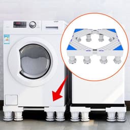 Universele Verstelbare Wasmachine Verhoger-met 8 poten - Meubelverhoger-wit — thumbnail 7