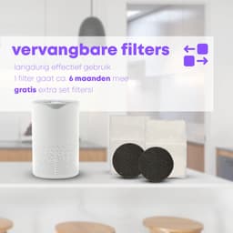 Luchtreiniger - Air Purifier - Mini Luchtreiniger met Ionisator / Actieve Koolstof - Vervangbaar HEPA Filter - UV lamp — thumbnail 9
