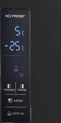Exquisit SBS236-041EB - Amerikaanse koelkast - Total No Frost - Met Display - 5 Jaar Garantie - 442 Liter - 40 dB - Super Freeze functie - Zwart — thumbnail 8