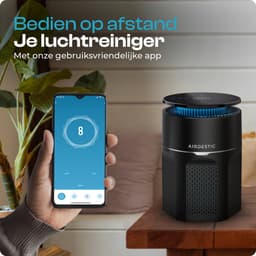 Airdestic Airwave Luchtreiniger - Air Purifier - Hepa 13 Filter – CADR 275 m³/h - Luchtreinigers – Luchtfilter – Effectief Tegen Huisstofmijt, Stof, Hooikoorts En Meer – App — thumbnail 2
