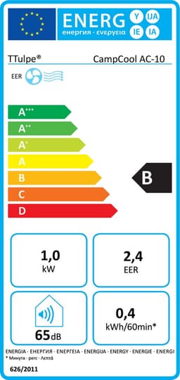 TTulpe CampCool AC-10, draagbare airconditioner, 1000 Watt, R290 — thumbnail 2