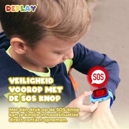 DEPLAY 4G KidsWatch Hero - GPS Horloge Kind - Smartwatch Kinderen - Kinderhorloge - Smartwatch Kind - Kinder Smartwatch - Blauw — thumbnail 8
