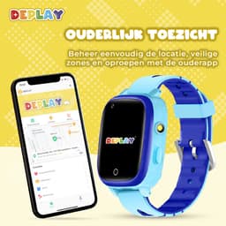 DEPLAY 4G KidsWatch Hero - GPS Horloge Kind - Smartwatch Kinderen - Kinderhorloge - Smartwatch Kind - Kinder Smartwatch - Blauw — thumbnail 5