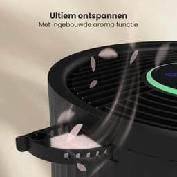 Auronic Luchtreiniger Compact Pro met HEPA 13 Filter, Ionisator en Koolstoffilter - Ruimtes tot 30m² - CADR-waarde van 150m³/u - Air Purifier met Aromatherapie - Zwart — thumbnail 8