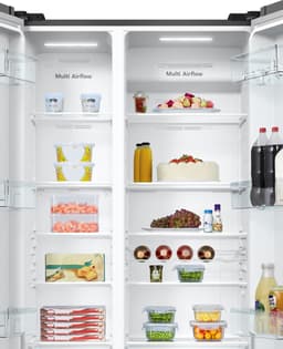 Hisense RS711N4AFE - Amerikaanse koelkast - Energielabel E - 550L - No-Frost - Freezer Convert - Fast Freeze - Zwart - 38dB - LED-display — thumbnail 11