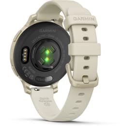 Garmin Lily 2 Active - Smartwatch - 35 mm - Lunar Goudkleurig met Bone Siliconen Bandje — thumbnail 3