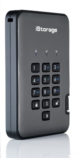 iStorage diskAshur PRO2 2000GB Zwart, Grafiet externe harde schijf — thumbnail 3