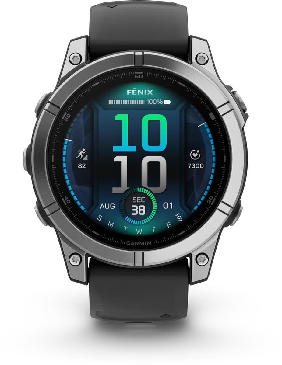 Garmin fēnix E - 47mm - AMOLED Multisport Smartwatch - Sportspecifieke workouts - 100+ sport-apps - 10ATM Waterdicht - tot 16 dagen batterij - Donkergrijs/zwart — afbeelding 1