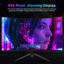 KTC H32S17F 32'' Curved Gaming Monitor, 1920*1080 HVA Paneel, 240Hz Refresh Rate, 125% sRGB, 3500:1 Contrastratio, Adaptive Sync, HDR10, 3ms Reactietijd, 2*HDMI2.0 1*DP1.4 1*USB2.0 1*Audio, VESA Montage, Verstelbare Kanteling, Weinig Blauw Licht — thumbnail 13