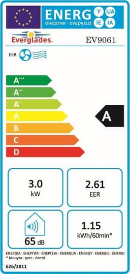 Everglades EV9061 Portable airco 10000 btu — thumbnail 6