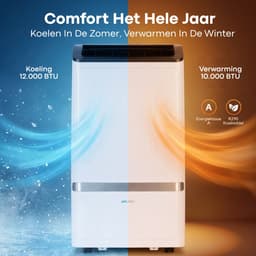 Aironex Mobiele Airco 12000 BTU – App & Afstandsbediening – Stil & Compact – Mobiele Airconditioner met Raamafdichting - Mobiele Airco voor Slaapkamer, Woonkamer, Kantoor — thumbnail 5