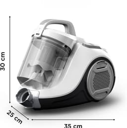 SAVI® Steelstofzuiger met snoer - Steelstofzuiger - Stofzuiger - Zilver - 45cm x 34cm x 29cm — thumbnail 6
