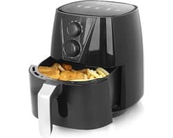 REN® Airfryer xl - Airfryer xxl - Heteluchtfriteuse - 3,8 Liter - zwart - 26cm x 32cm x 30cm
