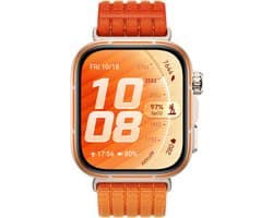 HUAWEI WATCH FIT 5 PRO- Oranje - Premium ontwerp - Geavanceerde outdoor workout mogelijkheden - Professioneel gezondheidsmonitoring met TruSense - Compatibel met iOS & Android