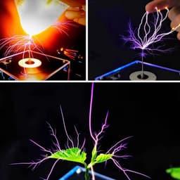Zolara Tesla Coil Luidspreker - Educatieve Experimenteerset - Wetenschappelijk speelgoed - Desktop - Mini Bluetooth Muziek Tesla-lichtbuis - Draagbare plasma-booggenerator - Draadloze speaker met aanraakbare kunstmatige bliksem — thumbnail 6