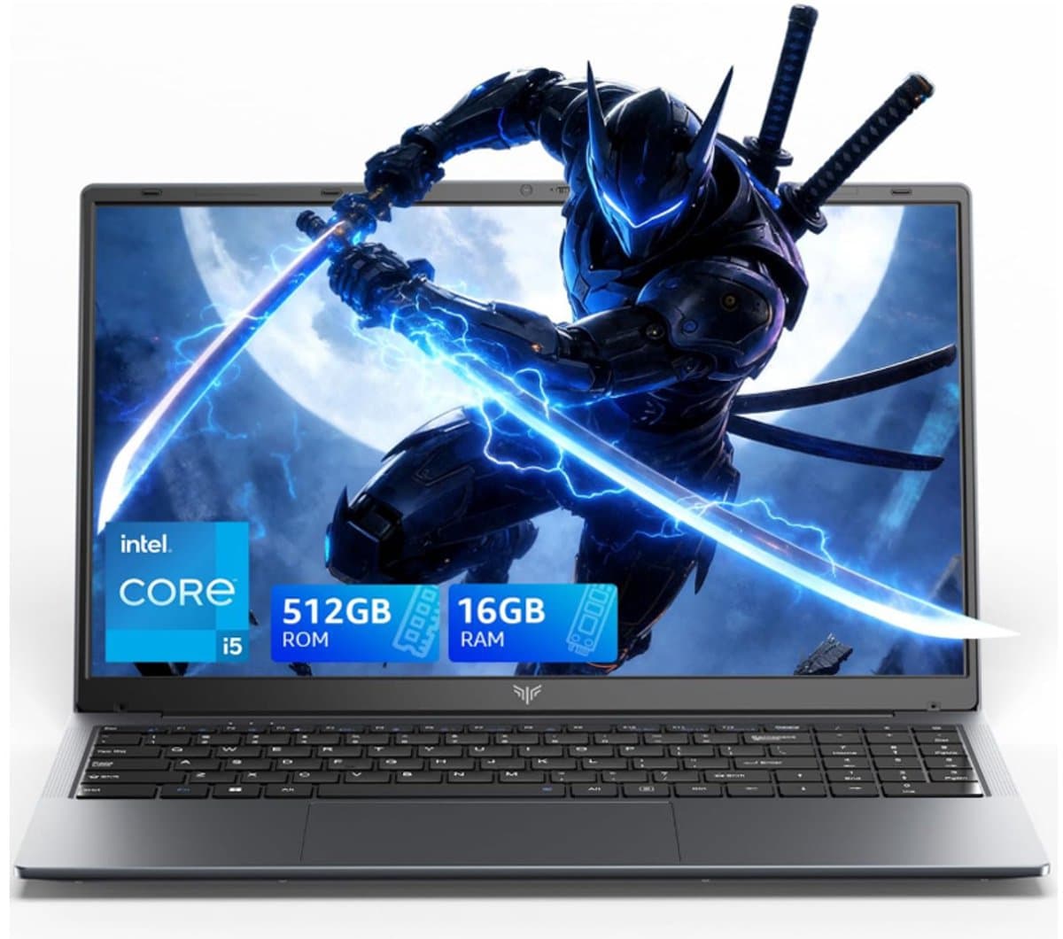 ACEMAGIC Gaming Laptop - 15,6 Zoll - Intel Core i5-12600H-Prozessor (tot 4,5 GHz) - 16 GB RAM DDR4 - 512 GB/4TB SSD - WiFi 6 - Type C - Window 11 Pro - Grijs — afbeelding 1