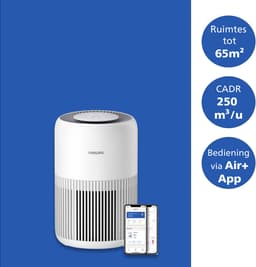 Philips PureProtect 900 Series - Luchtreiniger - CADR 250m3/u - Ruimtes tot 65m2 - 3 laags HEPA filtratie - Air+ App - Stille Reiniging - Compact - Wit - AC0950/10 — thumbnail 2