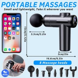 Massage Gun Professioneel - Massage Apparaat - Theragun vibratiemassage — thumbnail 2