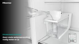 Hisense RS5P528STIE - Amerikaanse koelkast - RVS - No-Frost - 178 cm hoog - 528 liter - Energielabel E - Invriesvermogen 10 kg/24u - Geluidsniveau 40 dB(A) - IJs- en waterdispenser - LED Display - FastFreeze - Deuralarm - Interverter Compressor — thumbnail 21